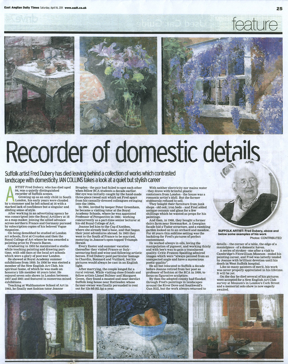 East Anglian Daily Times obituary